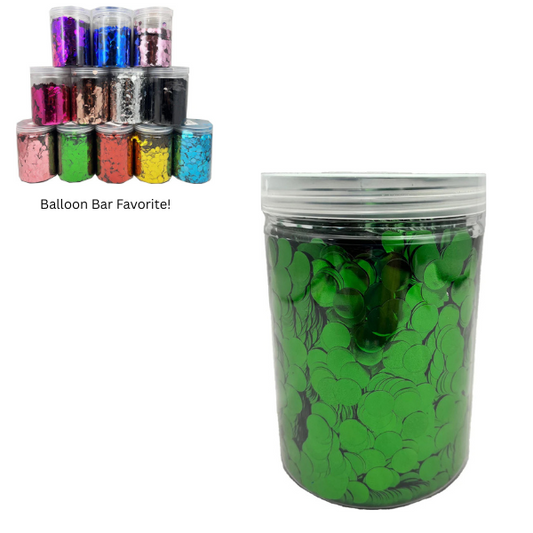 1cm Confetti - Emerald Green