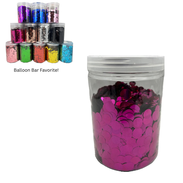 1cm Confetti - Fuchsia