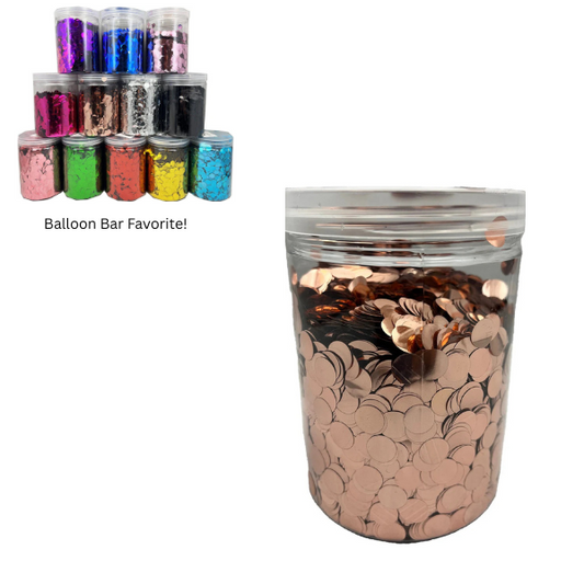 1cm Confetti - Rose Gold