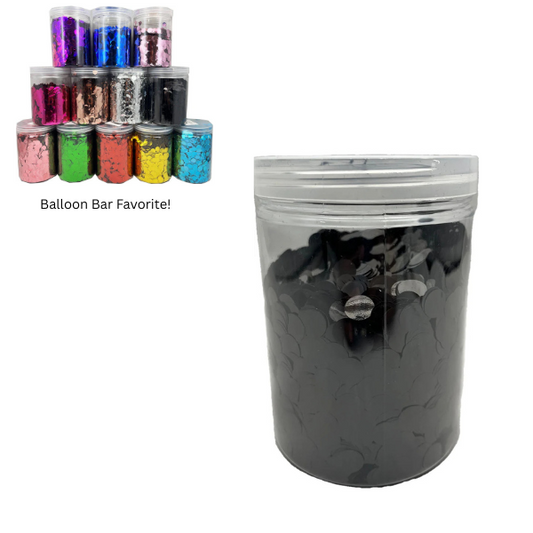 1cm Confetti - Black