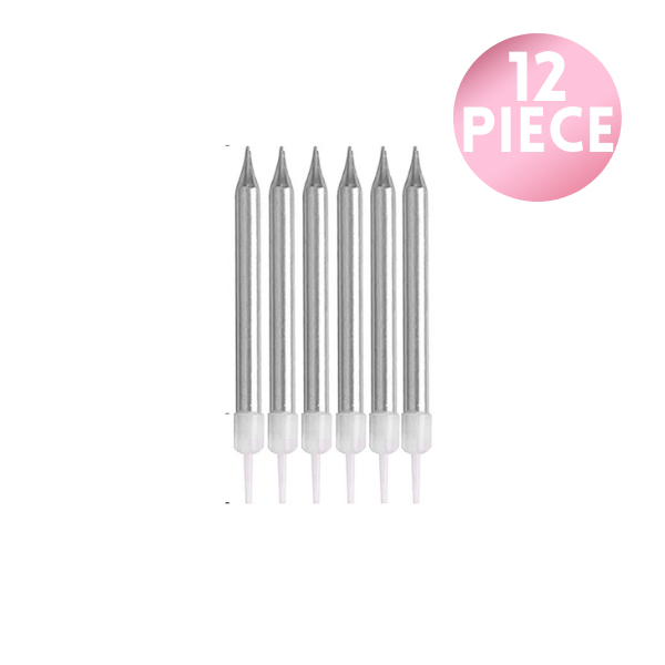 2.5in Stick Candle - Silver