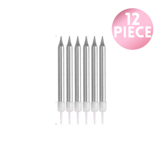2.5in Stick Candle - Silver
