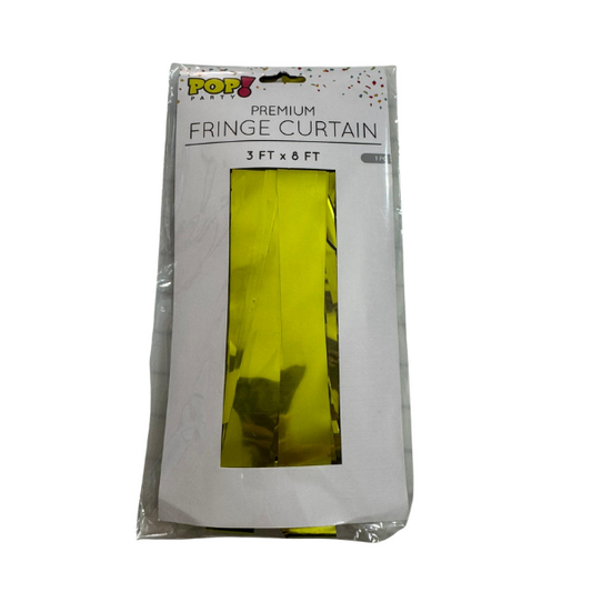 Lime 1" Wide Cut Foil Curtain