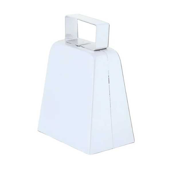 White Cowbell Large 4in.