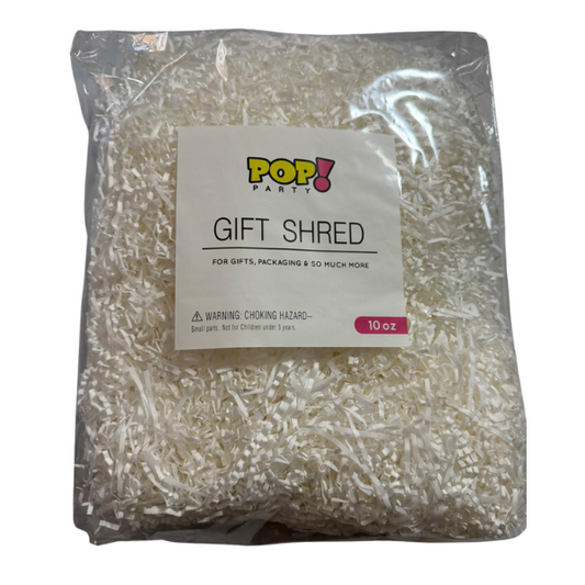 White 10oz Gift Shred Paper