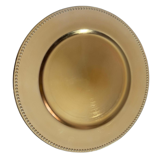 13" Gold Charger Plate