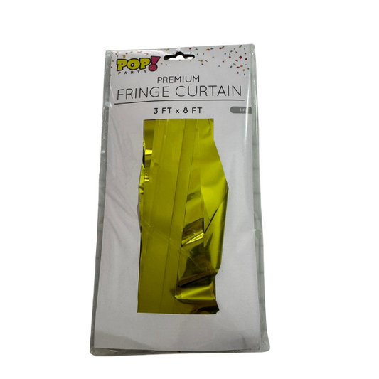 Gold 1" Wide Cut Foil Curtain