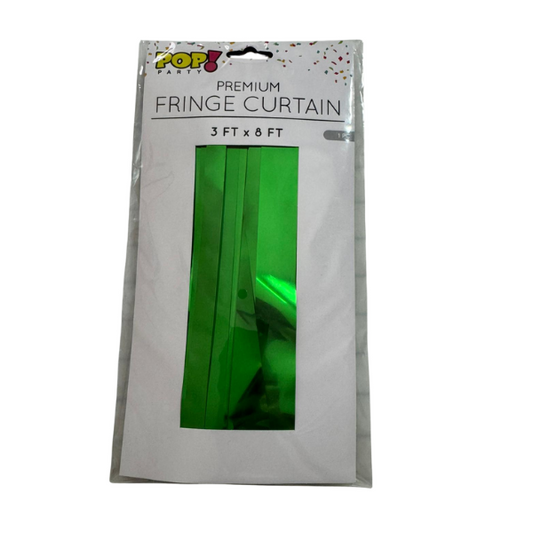 Green 1" Wide Cut Foil Curtain