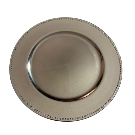 13" Silver Charger Plate