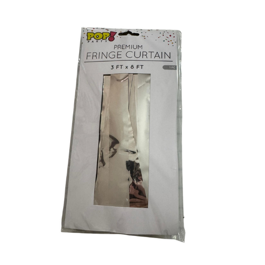 Silver 1" Wide Cut Foil Curtain