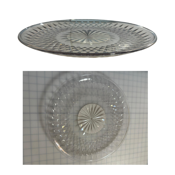 13.75" Acrylic Crystal Platter