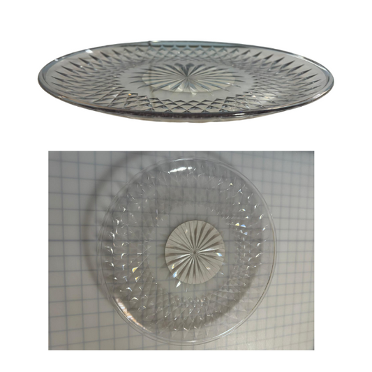 13.75" Acrylic Crystal Platter