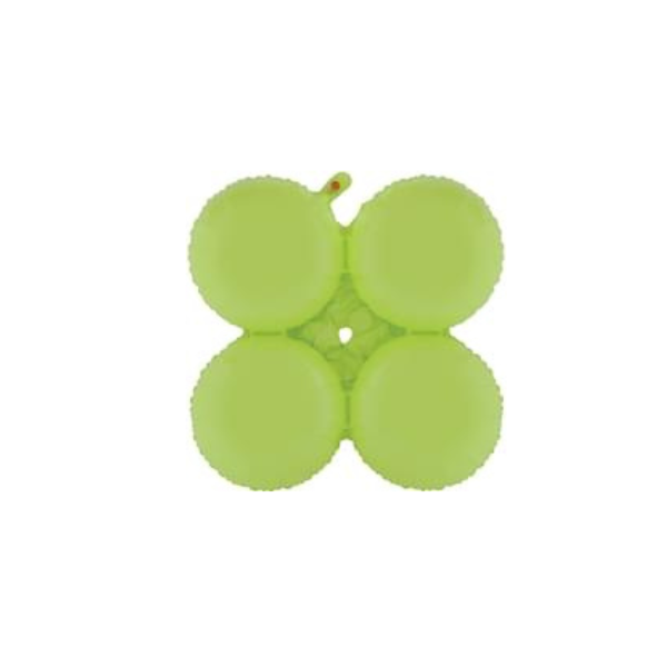 17in Quad - Macaron Lime Green