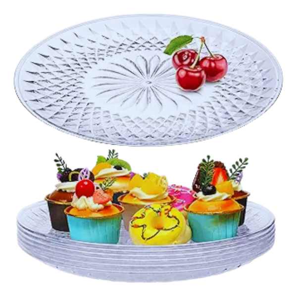 13.75" Acrylic Crystal Platter