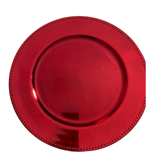 13" Red Charger Plate