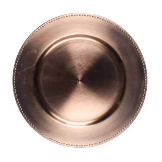 13" Rose Gold Charger Plate