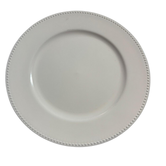 13" White Charger Plate